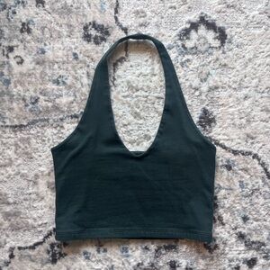 Brandy Melville Dark Green Halter Top